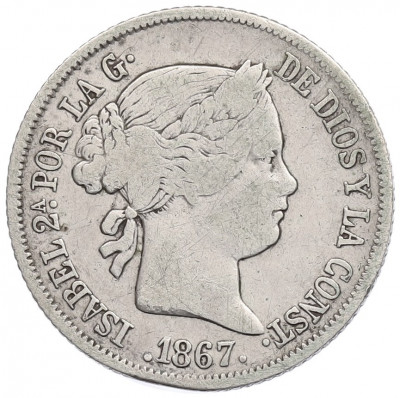 40 сентимо 1867 года Испания