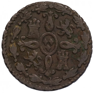 2 мараведи 1828 года Испания