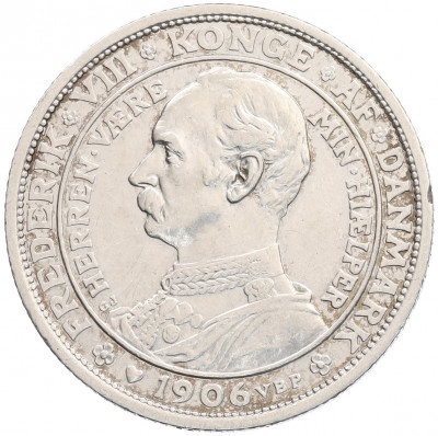 2 кроны 1906 года Дания 