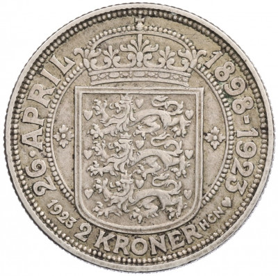 2 кроны 1923 года Дания 