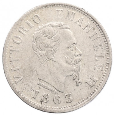 50 чентезимо 1863 года Италия