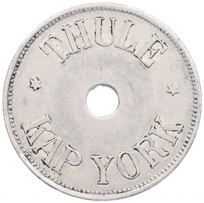 Токен 500 эре 1910 года Гренландия - Туле (Кап-Йорк)