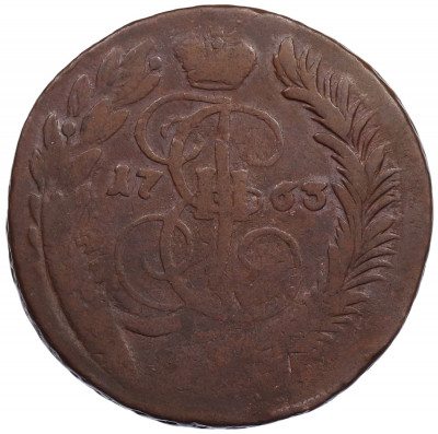 2 копейки 1763 года ММ