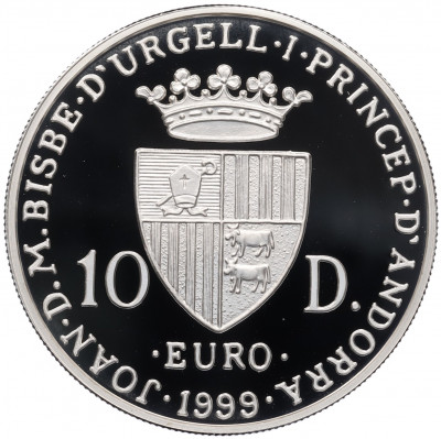 10 евро 1999 года Андорра 