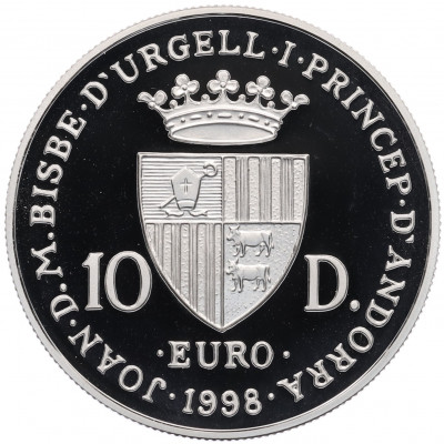10 евро 1998 года Андорра 