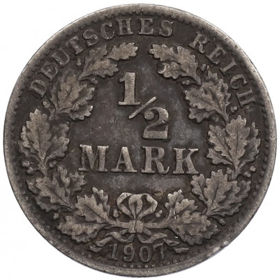 1/2 марки 1907 года А Германия