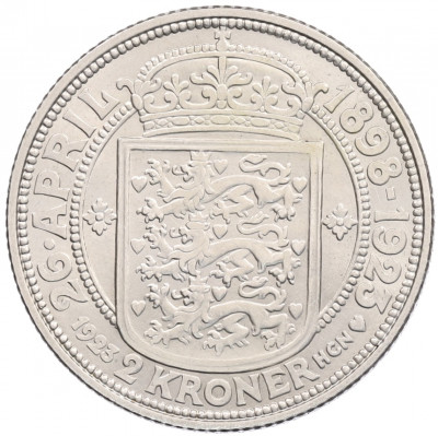 2 кроны 1923 года Дания 