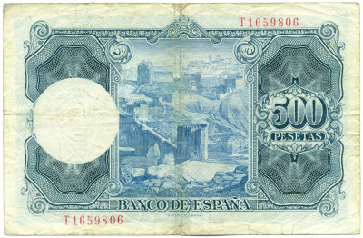 500 песет 1954 года Испания