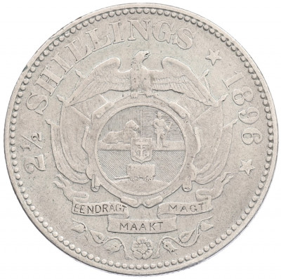 2 1/2 шиллинга 1896 года Южно-Африканская республика (Трнансвааль)