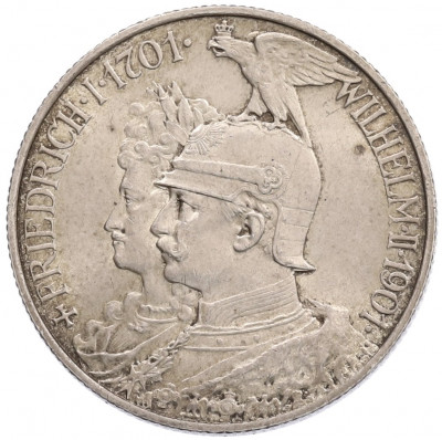 2 марки 1901 года Германия (Пруссия) «200 лет Пруссии»