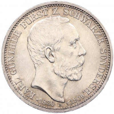3 марки 1909 года Германия (Шварцбург-Зондерсгаузен)