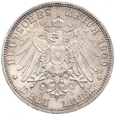 3 марки 1909 года Германия (Шварцбург-Зондерсгаузен)