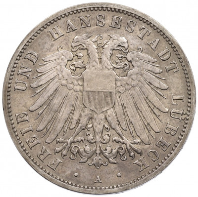 3 марки 1909 года Германия (Любек)