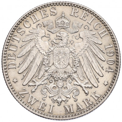 2 марки 1904 года Германия (Саксония) «Смерть Георга Саксонского»