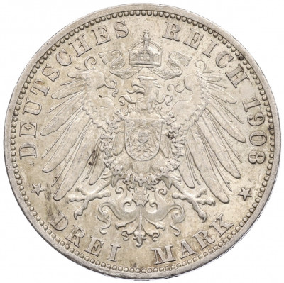 3 марки 1908 года Германия (Баден)