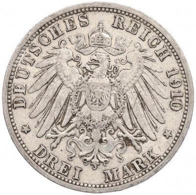 3 марки 1910 года Германия (Баден)