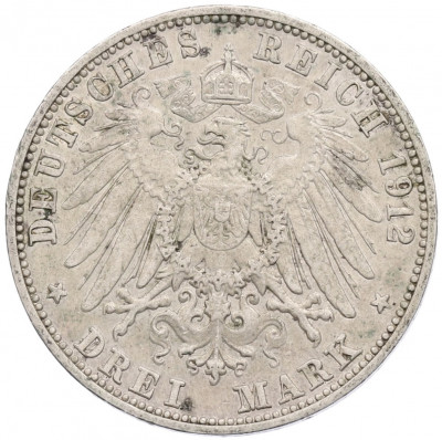 3 марки 1912 года Германия (Баден)