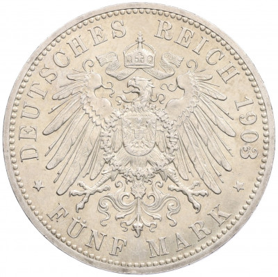 5 марок 1903 года Германия (Саксен-Альтенбург) 