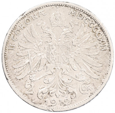 2 кроны 1912 года Австрия