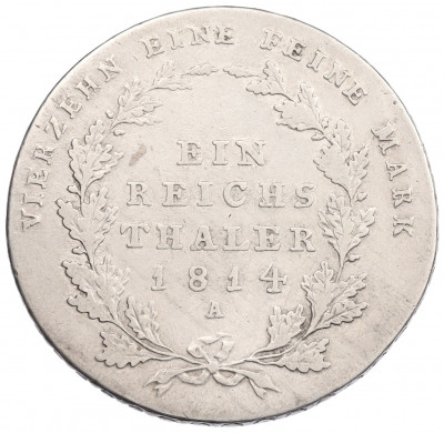 1 рейхсталер 1814 года А Пруссия