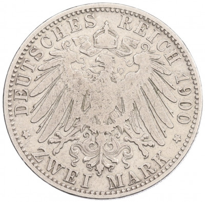 2 марки 1900 года Германия (Бавария)