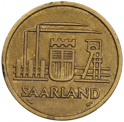 50 франков 1954 года Саар