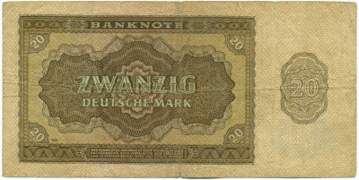 20 марок 1948 года Восточная Германия (ГДР)