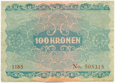 100 крон 1922 года Австрия