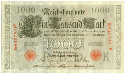 1000 марок 1910 года Германия