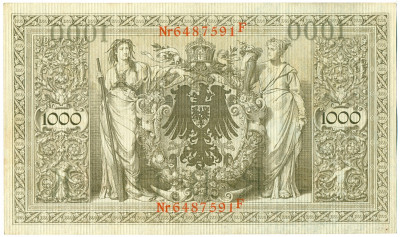 1000 марок 1910 года Германия