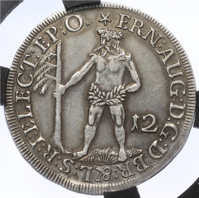 12 мариенгрошей 1694 года Брауншвейг-Люнебург-Каленберг - в слабе RNGA (AU Details)