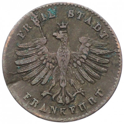 1 крейцер 1839 года Франкфурт