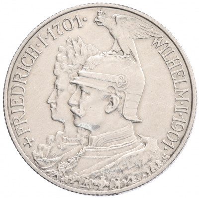 2 марки 1901 года Германия (Пруссия) «200 лет Пруссии»