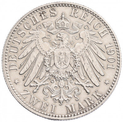 2 марки 1901 года Германия (Пруссия) «200 лет Пруссии»