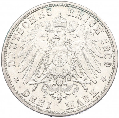 3 марки 1909 года Германия (Рейсс-Грейц)