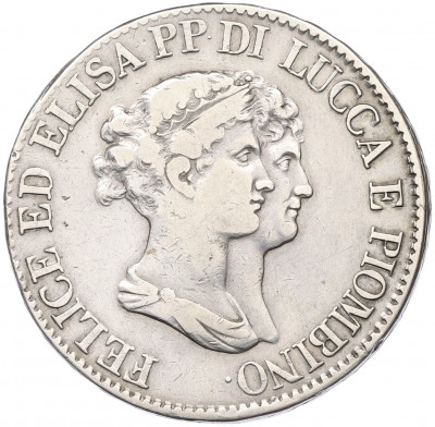 5 франков 1807 года Лукка и Пьомбиньо