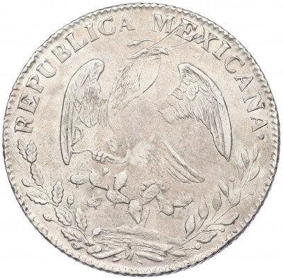 8 реалов 1849 года Мексика