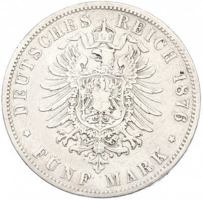 5 марок 1876 года В Германия (Пруссия)