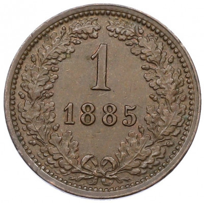 1 крейцер 1885 года Австрия