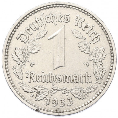 1 рейхсмарка 1933 года Е Германия