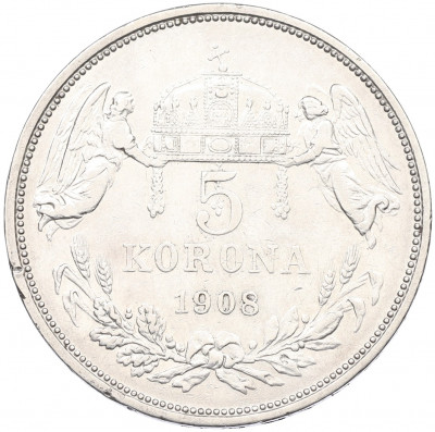5 крон 1908 года Венгрия