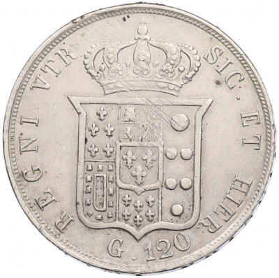 120 грано 1852 года Королевство обеих Сицилий
