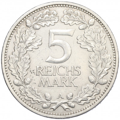 5 рейхсмарок 1925 года A Германия «Тысячелетие Рейнланда»