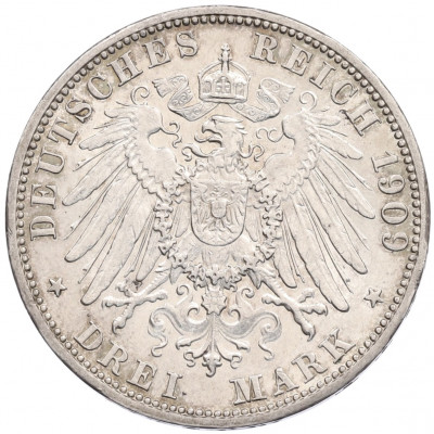 3 марки 1909 года Германия (Баден)