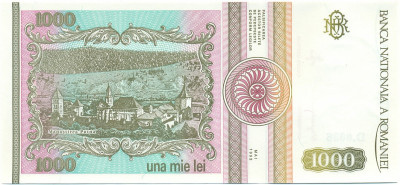 1000 лей 1993 года Румыния