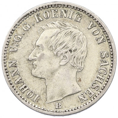 1/6 талера 1863 года Саксония