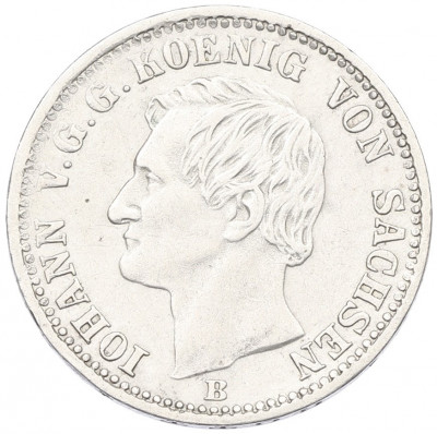 1/6 талера 1866 года Саксония
