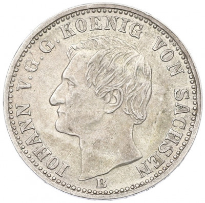 1/6 талера 1869 года Саксония