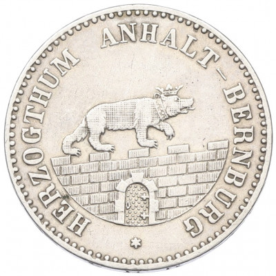 1/6 талера 1856 года Ангальт-Бернбург