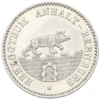 1/6 талера 1861 года Ангальт-Бернбург